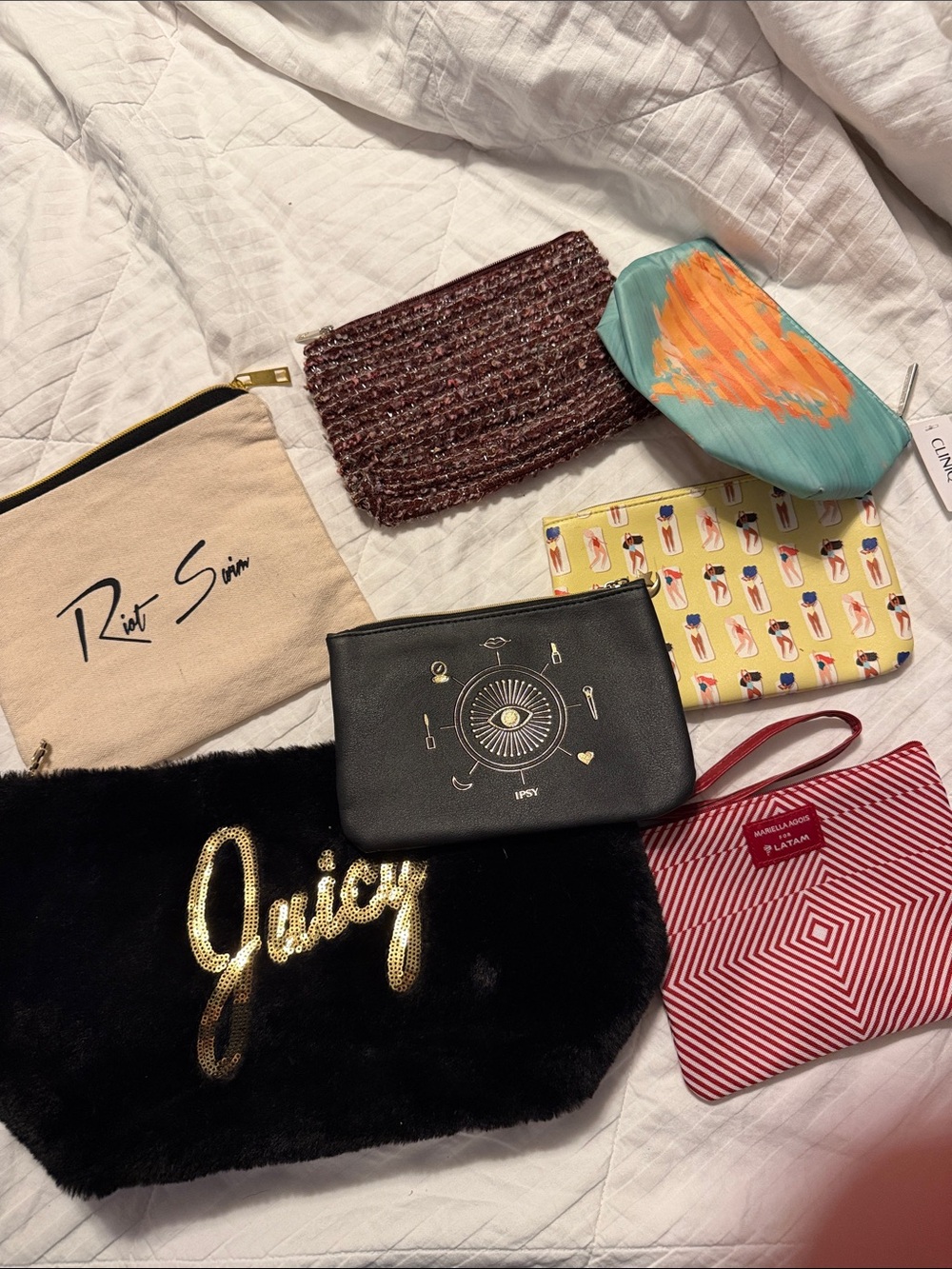 Juicy Couture Black Faux Fur Cosmetic and more